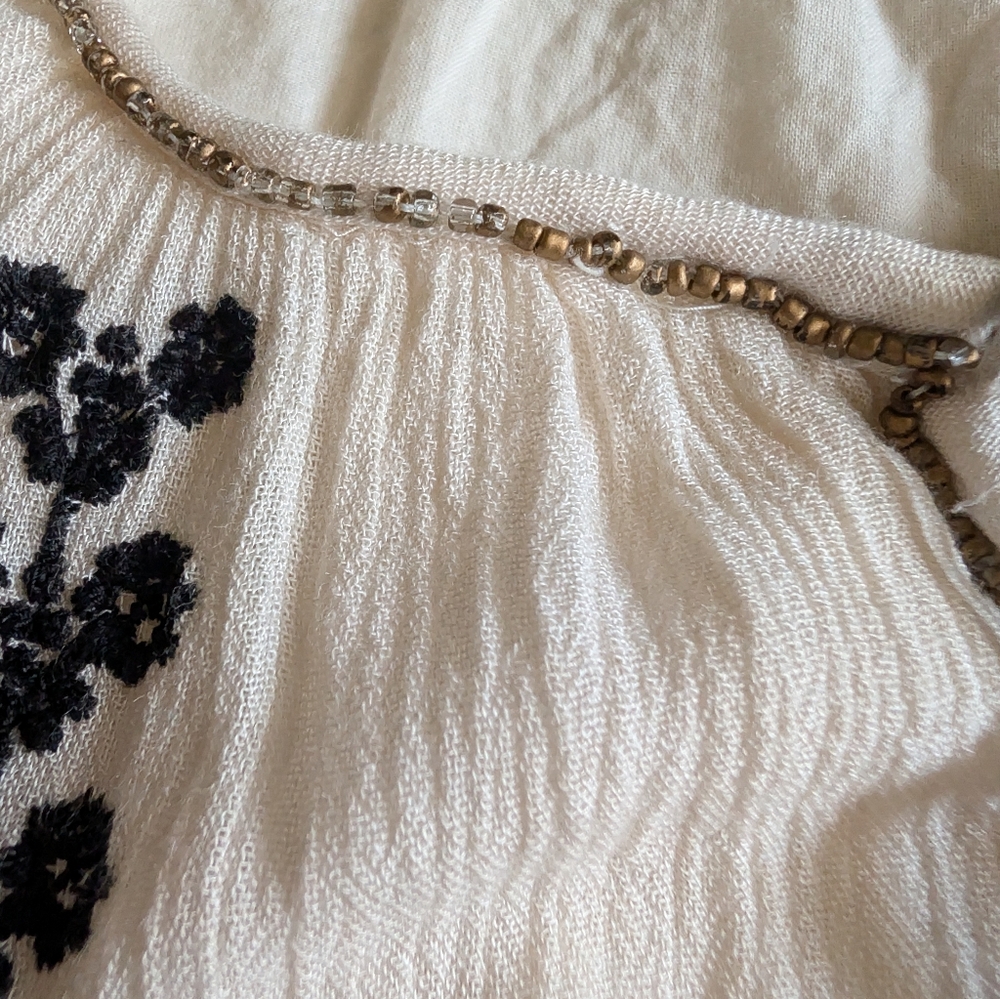 Free People Long Sleeve Embroidered Boho Tunic Dress Size Small - Picture 8 of 16